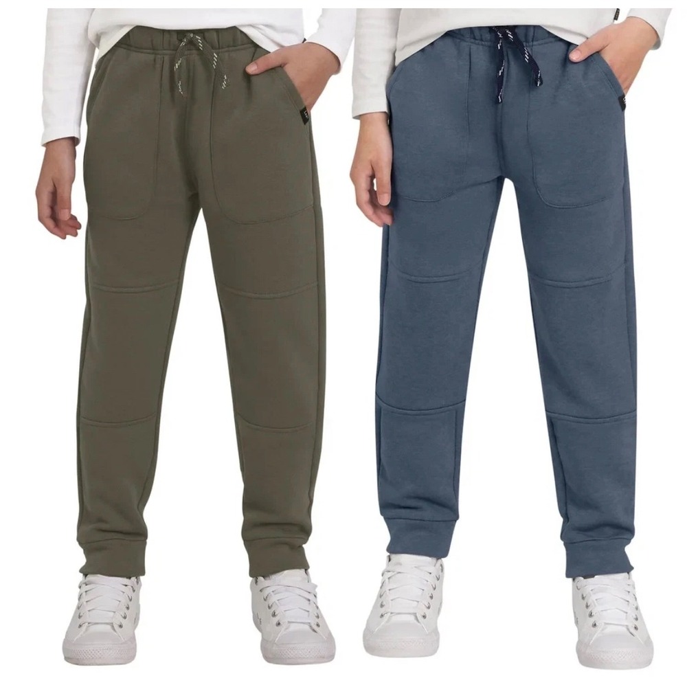 NWT Lee Youth Joggers 2-Pack Rugged Knee Olive Night Shadow Blue XS 5/6